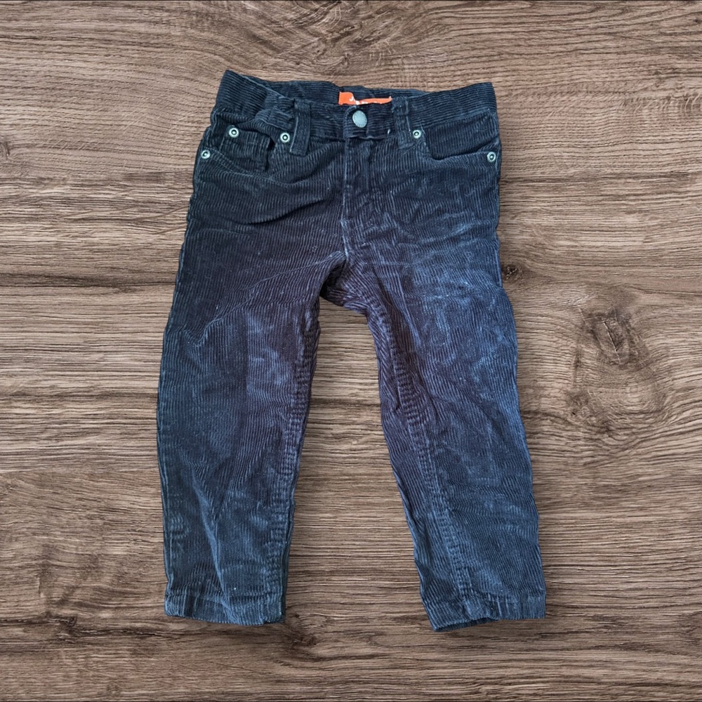 6/$20 Joe Fresh Boys 2T Corduroy Pants - Black